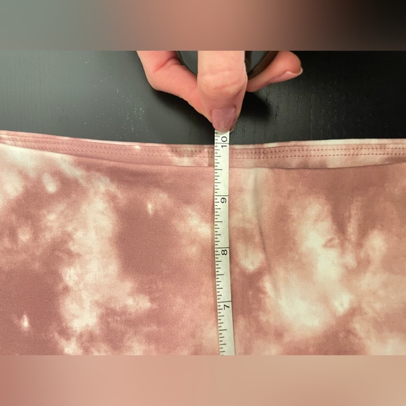 Banana Republic Pink Tie Dye High Rise 7/8 Pink Leggings Size Medium - Picture 7 of 9